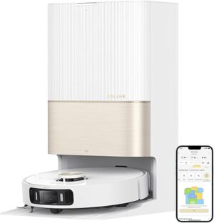 dreame X30 Ultra Robot Aspirateur Laveur Combo avec Omni-Station de Auto-Nettoyage, Serpillière Amovible et relevable, Nettoyage de Tapis Intelligent,Aspiration de 8 300 Pa