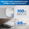 ECOVACS Aspirateur Robot DEEBOT X5 Omni, Robot Aspirateur Laveur avec Station, 12800Pa, ZeroTangle, Nettoyage Humide adaptatif TruEdge, Lavage à l'eau Chaude à 70°C, Levage des... – Image 2