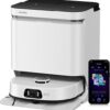 EUREKA J15 Pro Ultra Aspirateur Robot,Robot Aspirateur Laveur 16200 Pa,Nettoyage des Bords,Brosse Anti Enchevêtrement,Lavage de Serpillière à l'eau Chaude 75℃,Base autonettoyante