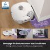 EUREKA J15 Pro Ultra Aspirateur Robot,Robot Aspirateur Laveur 16200 Pa,Nettoyage des Bords,Brosse Anti Enchevêtrement,Lavage de Serpillière à l'eau Chaude 75℃,Base autonettoyante – Image 4
