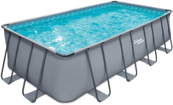 FUNSICLE Piscine Tubulaire Hors Sol Ronde Ø 366M X H122M Modèle Oasis Pool Livrée avec Épurateur Échelle Kit dentretien Bâche et Tapis Coloris Noir Tressé