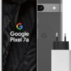 Google Pixel 7a et chargeur – Smartphone Android 5G débloqué avec objectif grand angle et 24 heures d'autonomie – Charbon
