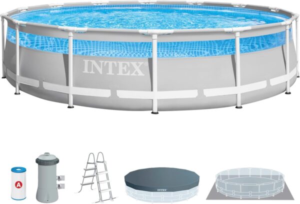 Intex 26722NP Kit piscine tubulaire ronde Clearview 427 X 107m
