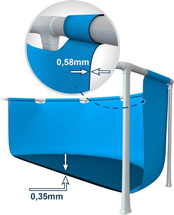 Intex 26722NP Kit piscine tubulaire ronde Clearview 427 X 107m