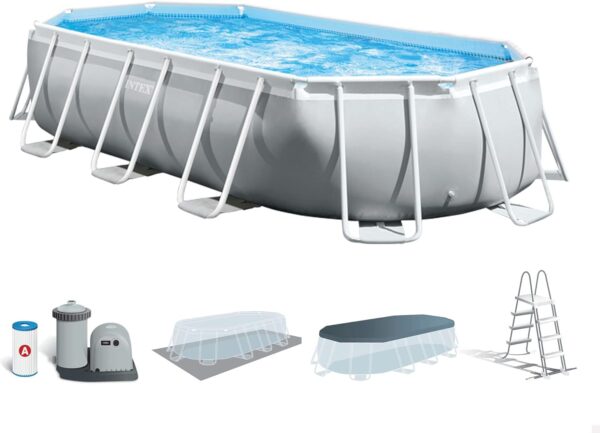 Intex kit Piscine Prism Frame Ovale Tubulaire l 503 x l 274 x h 122m