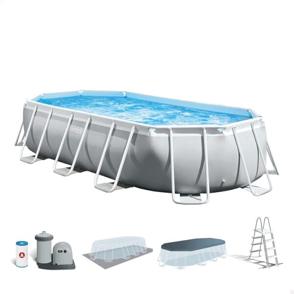 Intex kit Piscine Prism Frame Ovale Tubulaire l 503 x l 274 x h 122m