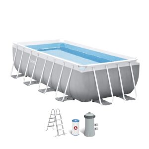 Intex kit Piscine Prism Frame rectangulaire Angulaire Tubulaire l 400 x l 200 x h 100m