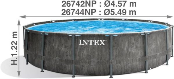 Intex kit Piscine Tubulaire baltik ø 457 x h 122m
