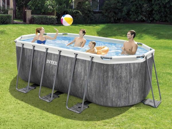 Intex kit Piscine Tubulaire baltik Ovale l 400 x l 200 x h 122m