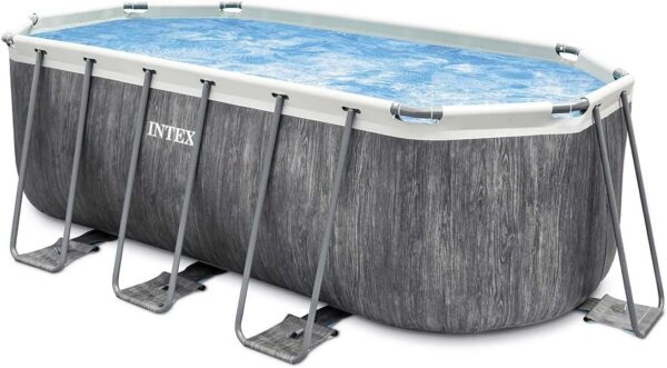 Intex kit Piscine Tubulaire baltik Ovale l 400 x l 200 x h 122m