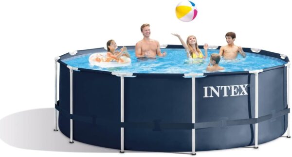 Intex Piscine Frame Rondo 366 x 122 cm sans Accessoires avec échelle