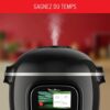 Moulinex Cookeo Touch Wifi Multicuiseur intelligent, Cuve 6 L, Haute pression, Guide pas à pas, 250 recettes intégrées, Application Moulinex CE902800, Noir – Image 3