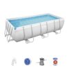 Piscine Hors Sol 404 x 201 x 100 cm BESTWAY Rectangulaire Power Steel™ Piscine Tubulaire
