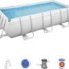 Piscine Hors Sol 404 x 201 x 100 cm BESTWAY Rectangulaire Power Steel™ Piscine Tubulaire