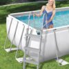 Piscine Hors Sol 404 x 201 x 100 cm BESTWAY Rectangulaire Power Steel™ Piscine Tubulaire