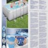Piscine Hors Sol 404 x 201 x 100 cm BESTWAY Rectangulaire Power Steel™ Piscine Tubulaire