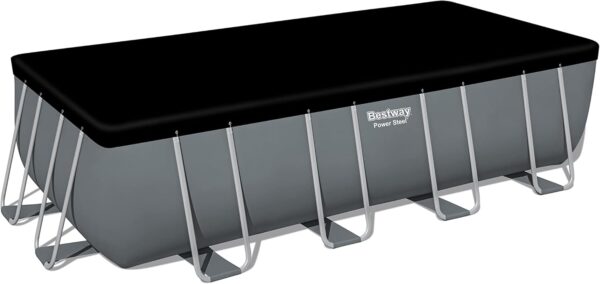 Piscine Hors Sol Rectangle BESTWAY Power Steel™ 549 x 274 x 132 cm avec Filtre à Sable échelle bâche