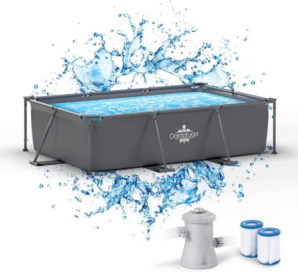 Piscine Tubolaire Hors Sol 450 x 220 x 84 cm + Pompe Filtre économie dénergie + 2 Cartouches Filtres Modèle GALAPAGOS Brand et Assistance Italienne Matériaux Premiers Liner