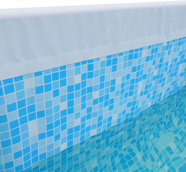 yourGEAR Piscine familiale XL Grise 3x2x1m avec Skimmerécumoire Bassin à Cadre en Acier Piscine de Jardin Pataugeoire