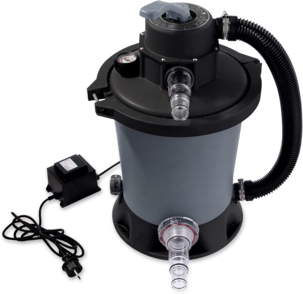 your GEAR SFP PRO 3028 Lh Système de filtration à sable pour piscine Pompe de piscine 3 m³h + Valve 6 voies + Certifié GS